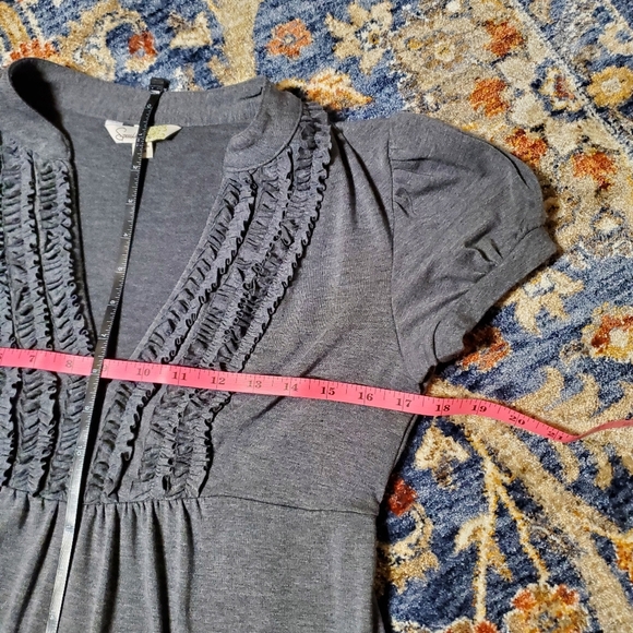 Speechless Dark Gray Ruffled Dress - Picture 4 of 8